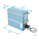 ATI Glasemaillierter Bootskessel, 22 Liter, 485 x 335 mm