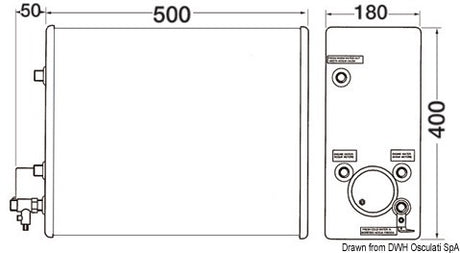Isotemp SQUARE Series 16 Liter Boat Water Heater