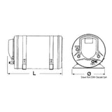 Calentador de agua para barco Isotemp Basic/Slim de 15 litros (acero inoxidable)