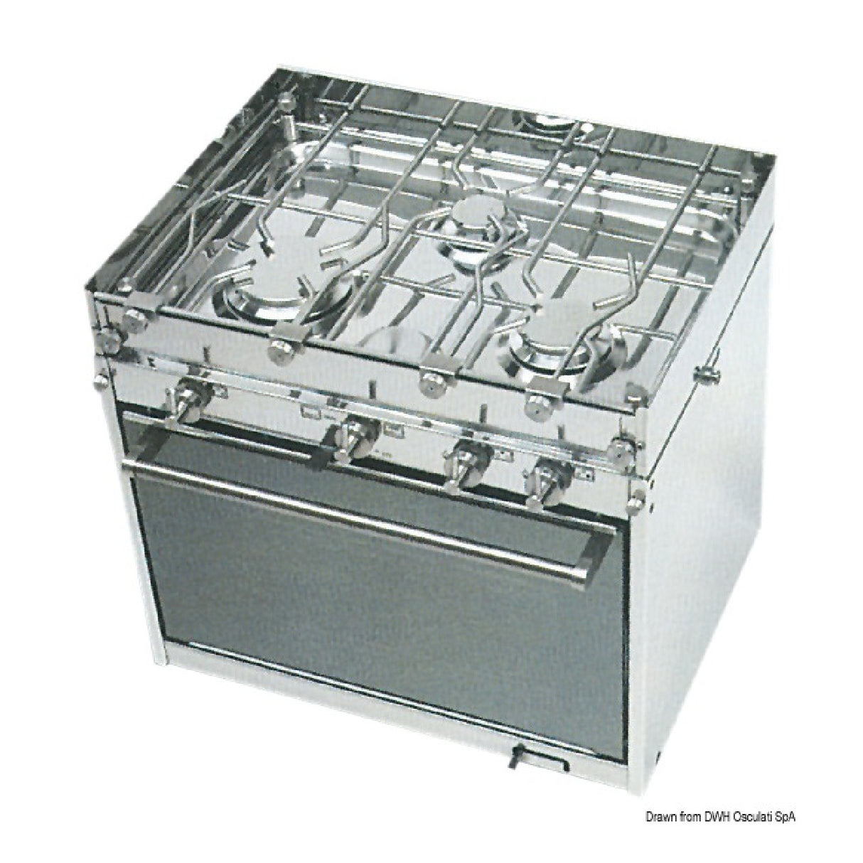 Cocina Techimpex Topline de 3 quemadores
