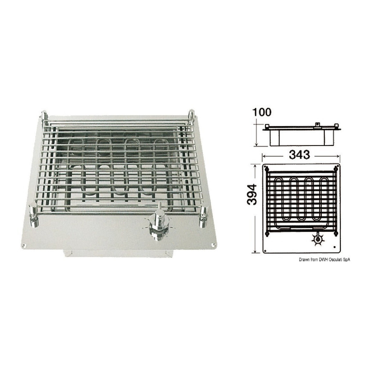 Barbacoa eléctrica compacta Techimpex