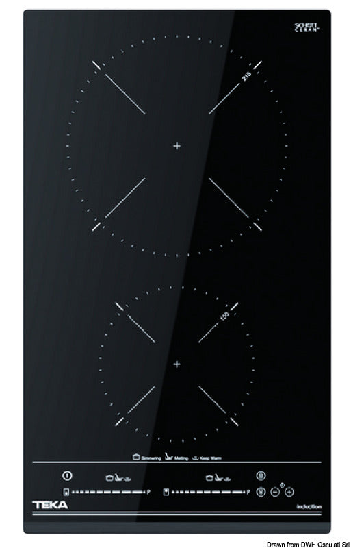 Placa de inducción Osculati 2 fuegos 50.707.91