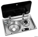 Osculati 50.714.02 Single Burner Hob with Left Sink and Mixer Tap