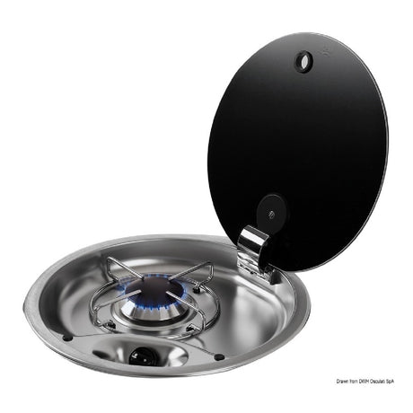 Can Stainless steel hob with smoked glass lid