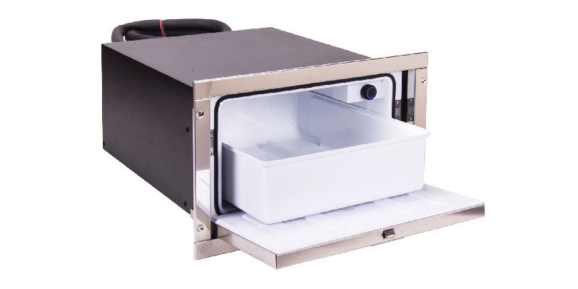 Refrigerador con cajón deslizante de acero inoxidable Isotherm CRUISE 36 CR36 de 12/24 voltios