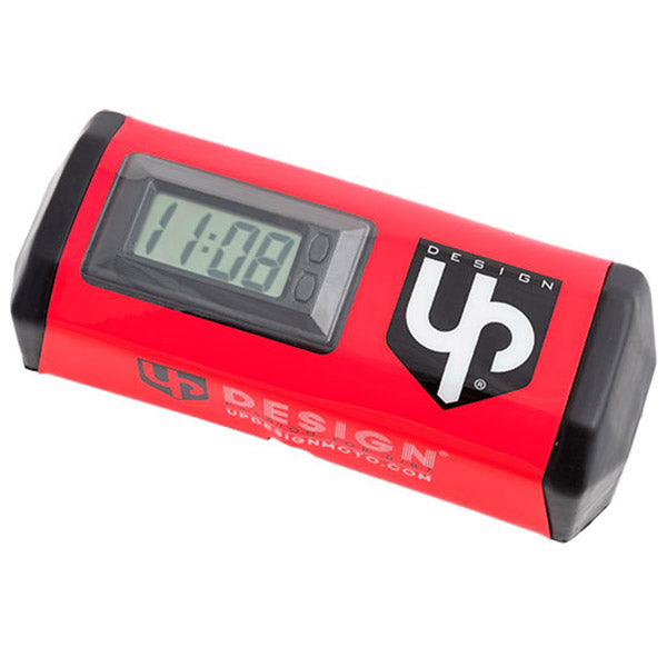 Up Design Paracolpi Manubrio Con Orologio Rosso