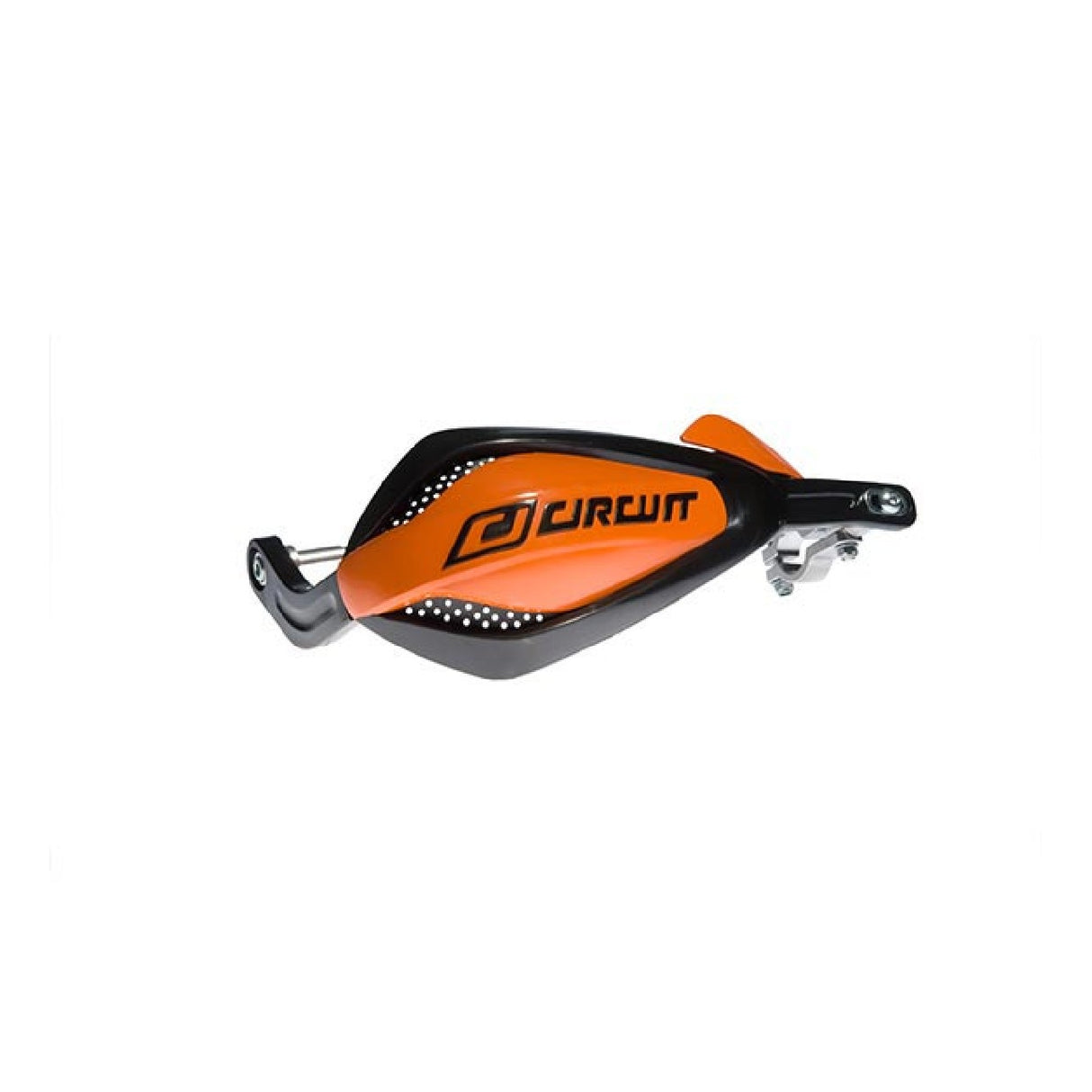 Paramanos universales para motocicleta Circuit P4, color negro y naranja. Kit de montaje no incluido.