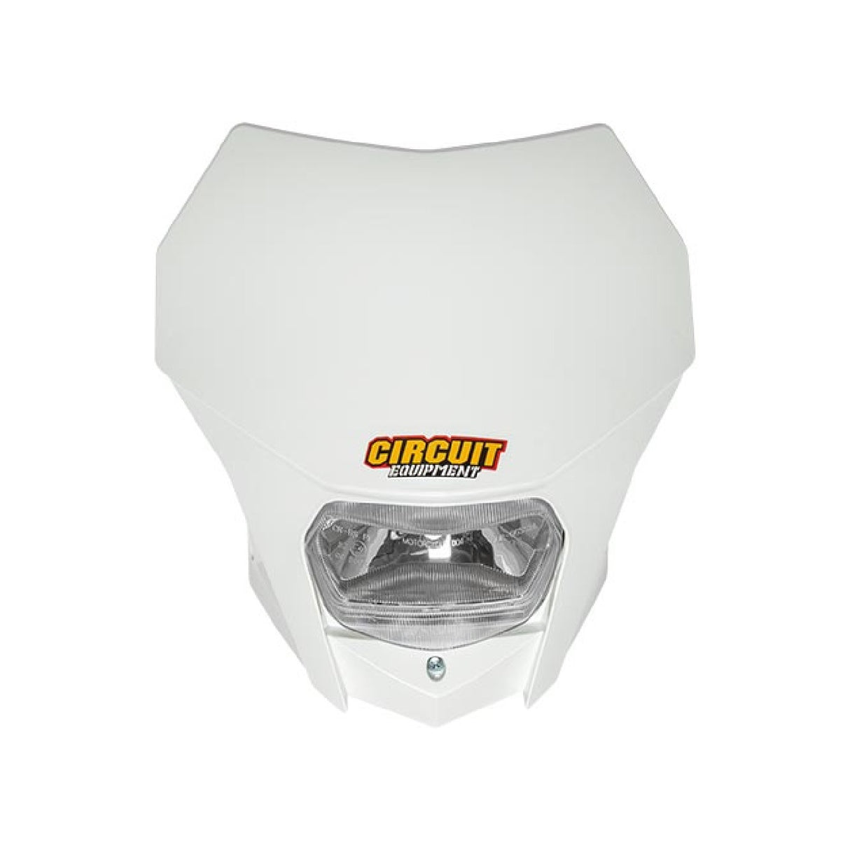 Circuit Mascherina Portafaro Enduro BAGUS Bianco-Bianco Lampada Alogena 12V 35W