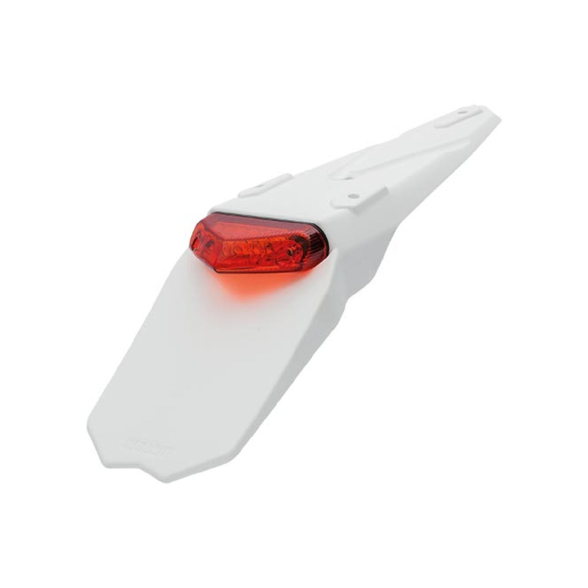 Circuit Portatarga Enduro MINI MANTIS Bianco Fanalino Rosso Led Omologato