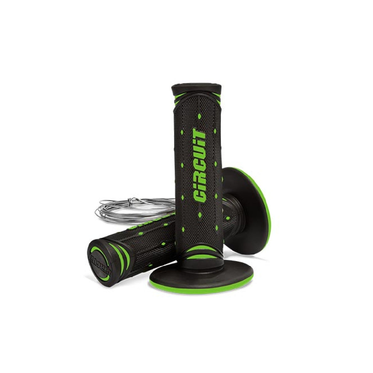Puños para motocicleta Circuit Equipment JUPITER Negro-Verde MA042-217