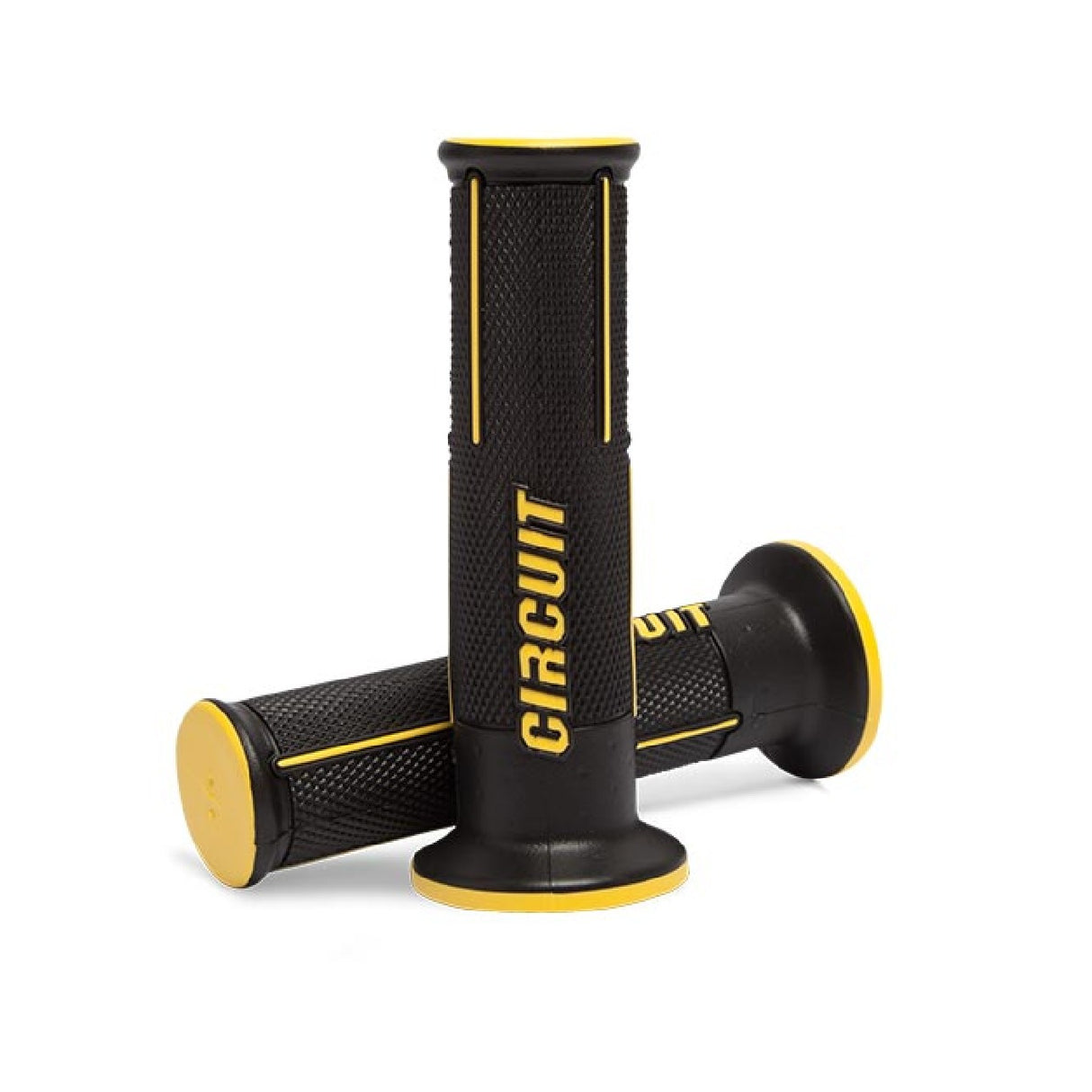 Circuit Equipment SPEED Geschlossene Motorradgriffe Schwarz-Gelb MA051-216
