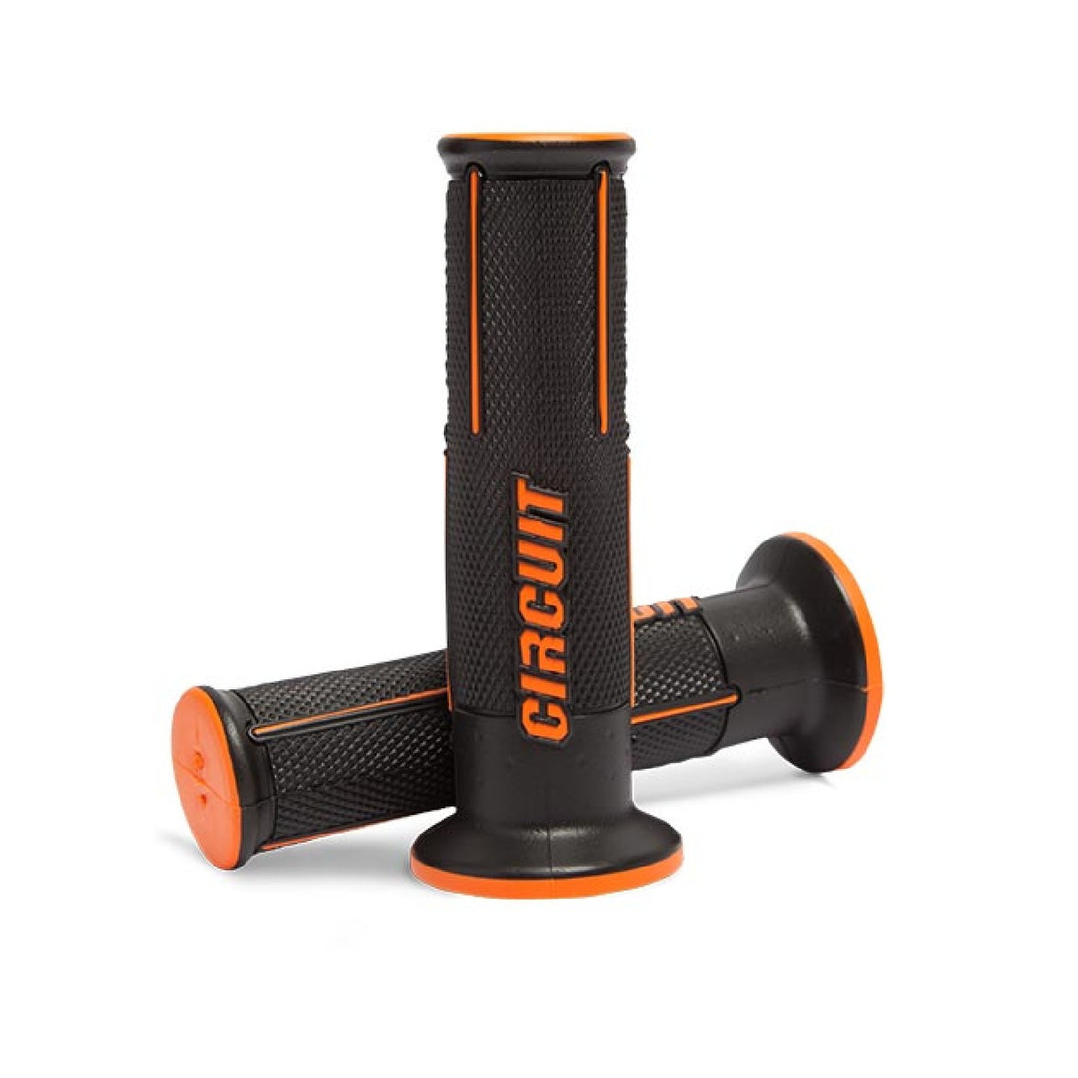 Puños cerrados para motocicleta Circuit Equipment SPEED, color negro-naranja, MA051-219