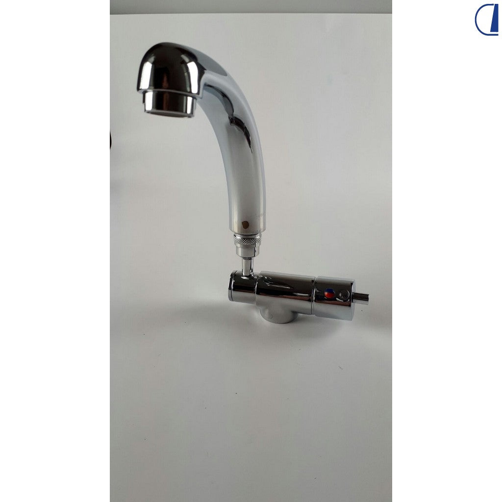 Di-Tec Miscelatore monoleva vasca canna abbattibile Ø 32 mm con flessibili JG