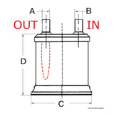 Centek Marmitta vetroresina Vernalift TOP carico sopra