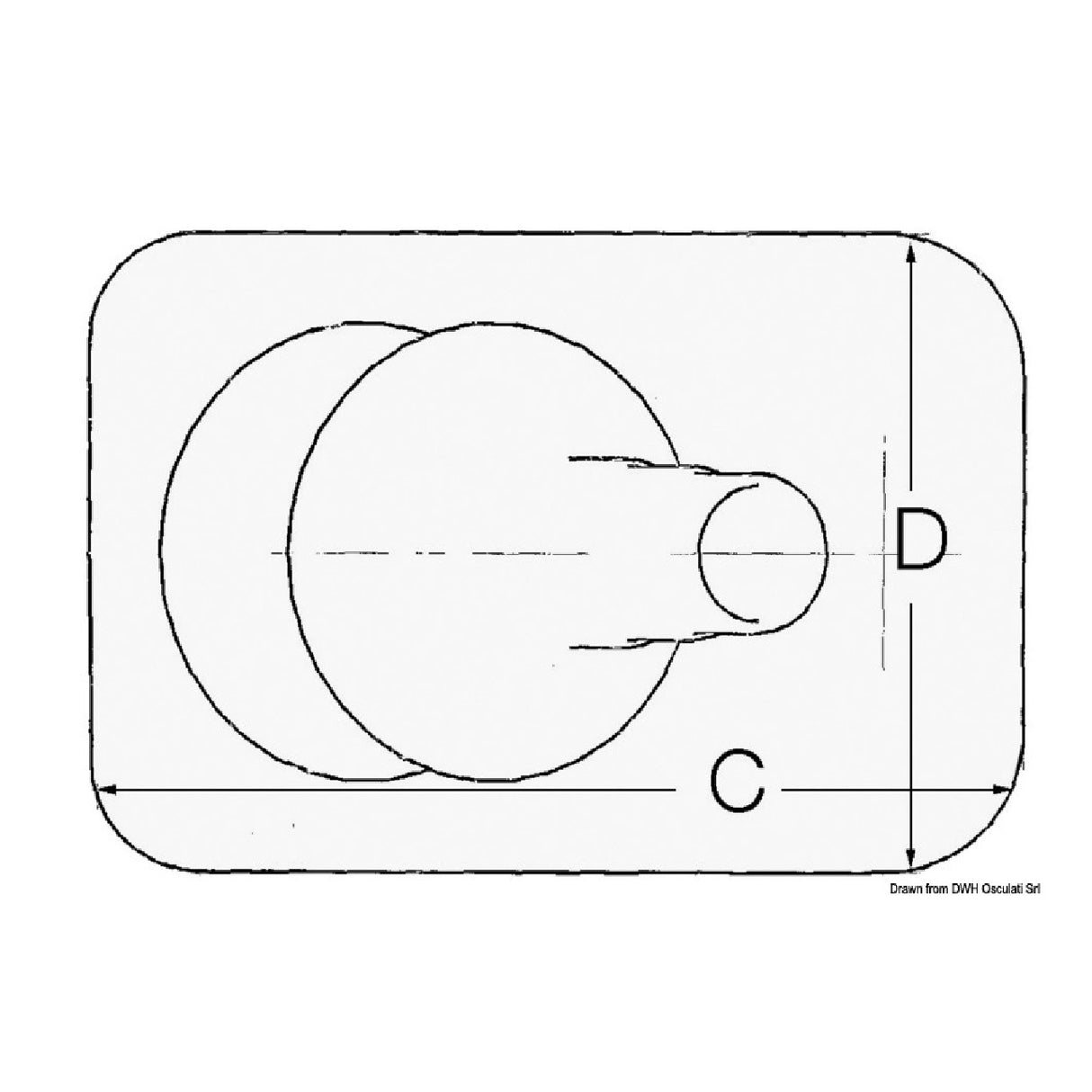 Osculati Marmitta di scarico per motori raffreddati ad acqua 51.371.00 51.371.00