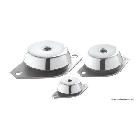 Osculati Supporto elastico antivibrante entrobordo/generatore con controtampone inox 51.655.02