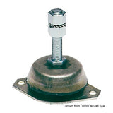 Osculati Supporto elastico antivibrante entrobordo/generatore con controtampone zincato 51.656.01