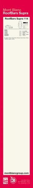 Montblanc Supra 114 Roof Rack Bars