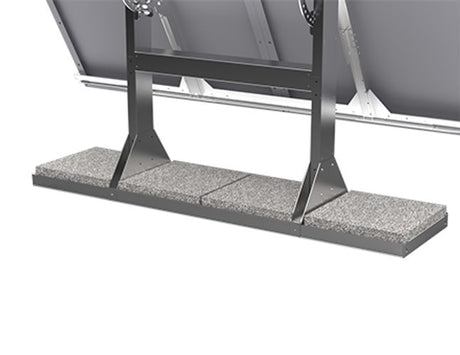 Uniteck 2 Paneele bis 600 W - verstellbares UNIFIX 1200 EGR-Kit + Betonstütze