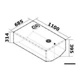 Osculati Serbatoio carburante 52.032.14