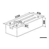 Osculati Cross-linked polyethylene petrol fuel tank 62-347 lt 52.035.01