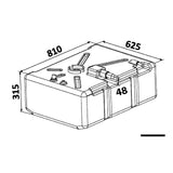 Osculati Serbatoio carburante benzina in polietilene reticolato 52.036.01