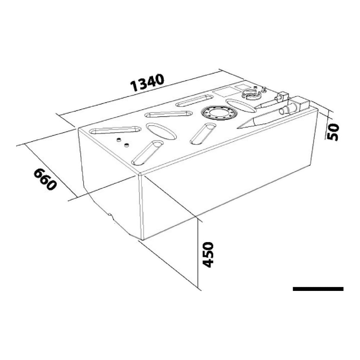 Osculati Serbatoio Polietilene benzina/diesel 52.039.08