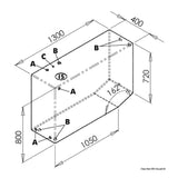 Osculati Large capacity rigid drinking water tank 52.173.01