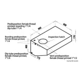 Osculati Large capacity rigid drinking water tank 52.173.01