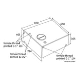 Osculati Large capacity rigid drinking water tank 52.173.01