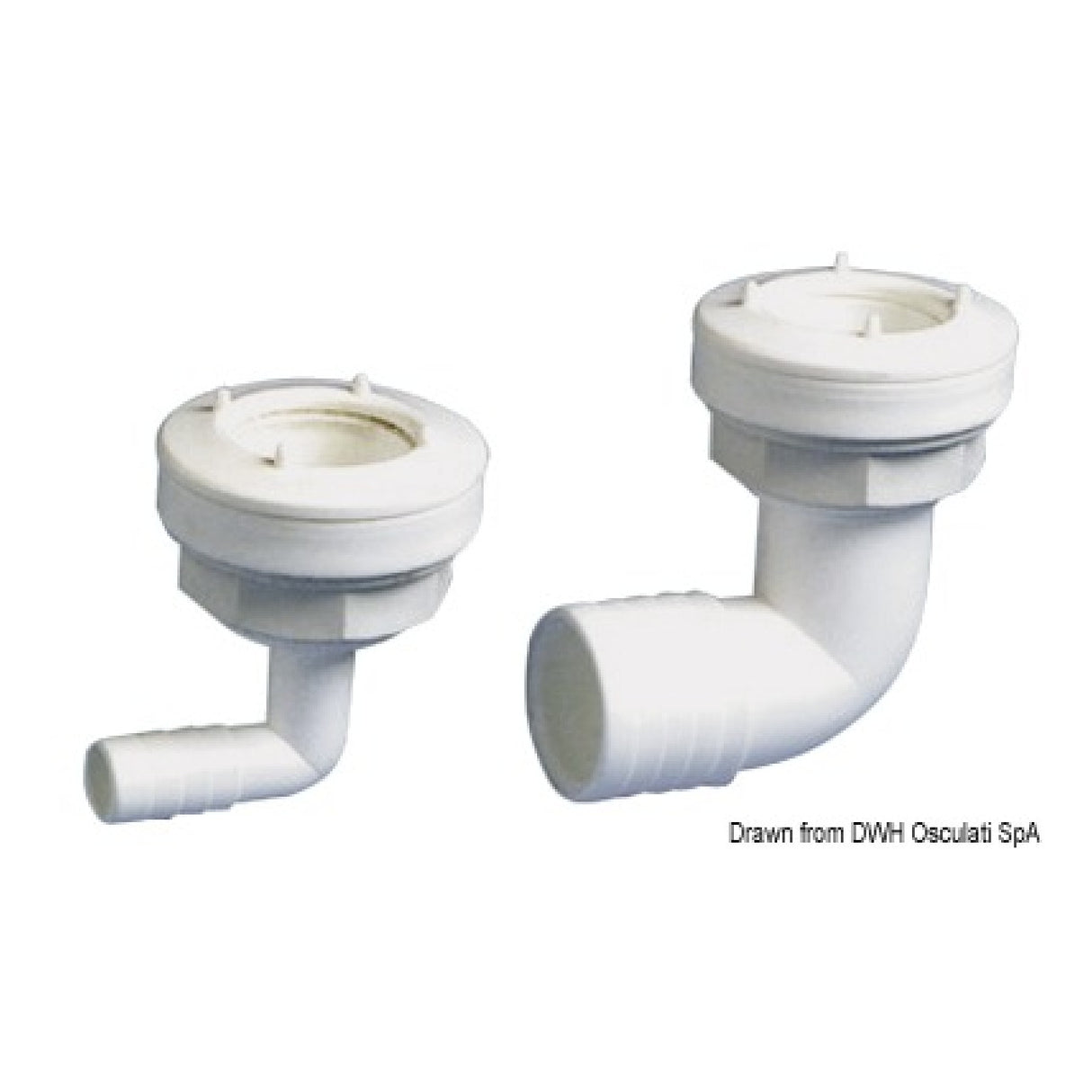 Llenador flexible de depósito de agua Osculati 90° 52.196.91