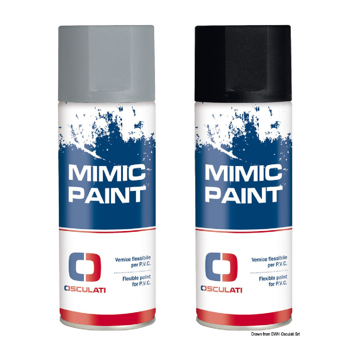Pintura en aerosol Osculati Mimic Paint para renovación de PVC/neopreno 400 ml 52.570.01
