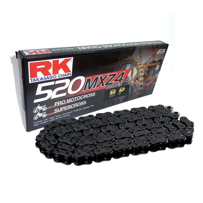 Rk Catena trasmissione moto passo 520Mxz4 120 maglie cl Nera