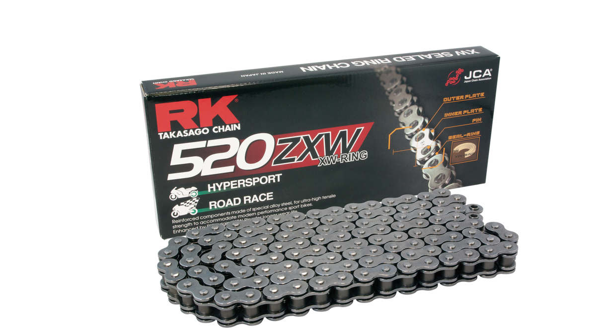 Cadena de transmisión Rk Takasago 520ZXW-120 CLF 120 eslabones