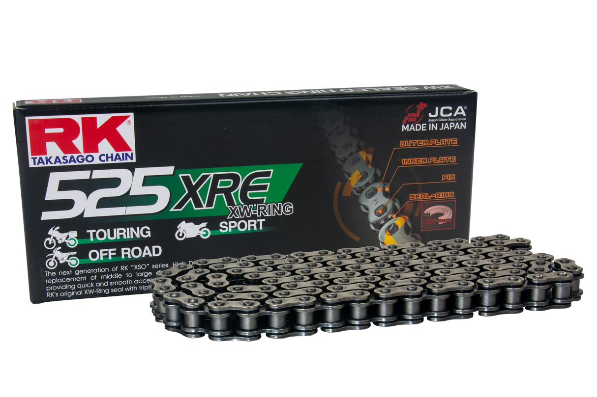 Cadena de transmisión Rk Takasago 525XRE-120 CLF 120 eslabones