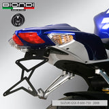 Biondi Portatarga Moto Regolabile Acciaio Nero Suzuki GSX-R 600/750 2008
