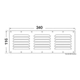 Osculati Rectangular ventilation grille 53.021.00