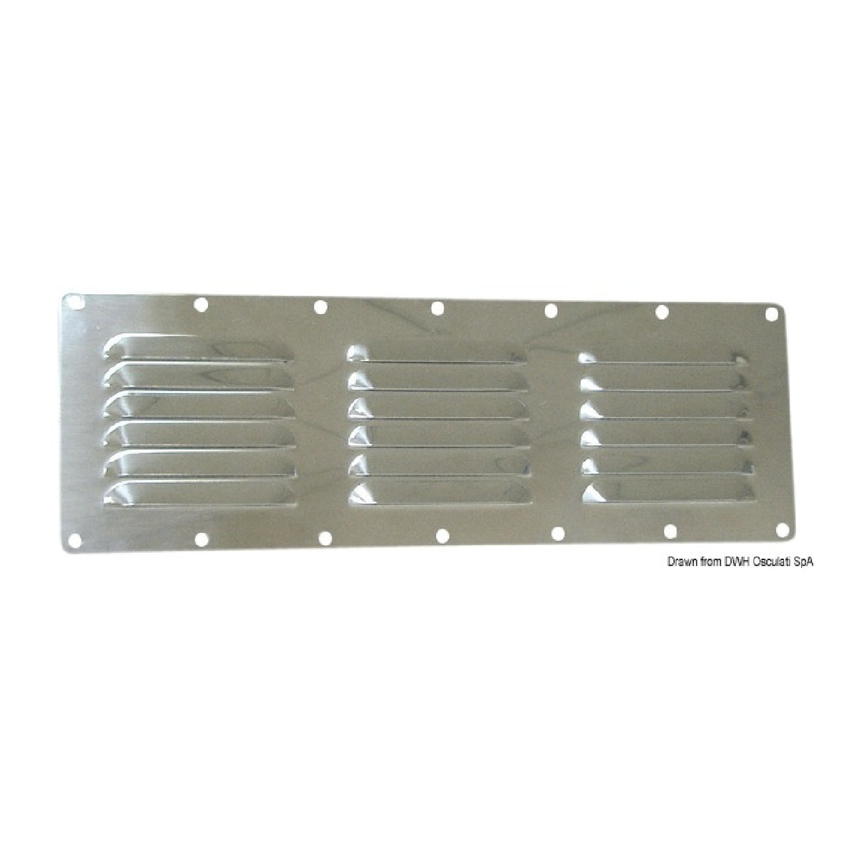 Osculati Rejilla de ventilación rectangular con mosquitera 53.021.07
