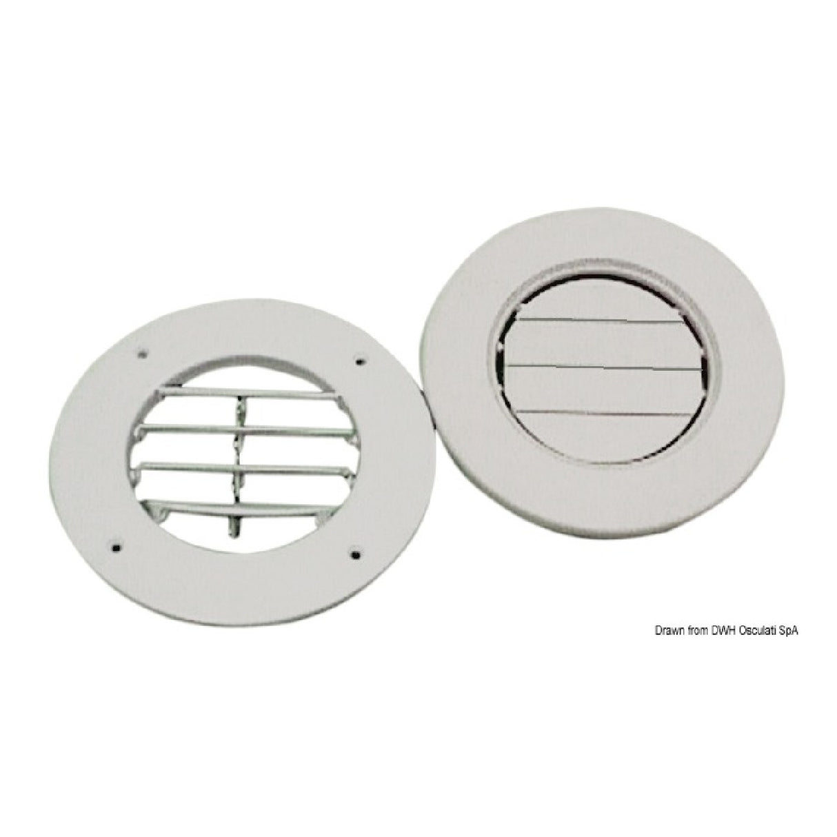 Osculati Griglia areazione in ABS Bianco 163 mm 53.301.75