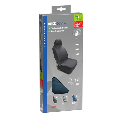 Lampa Quick Cover, coprisedile elasticizzato anteriore - Blu 53232