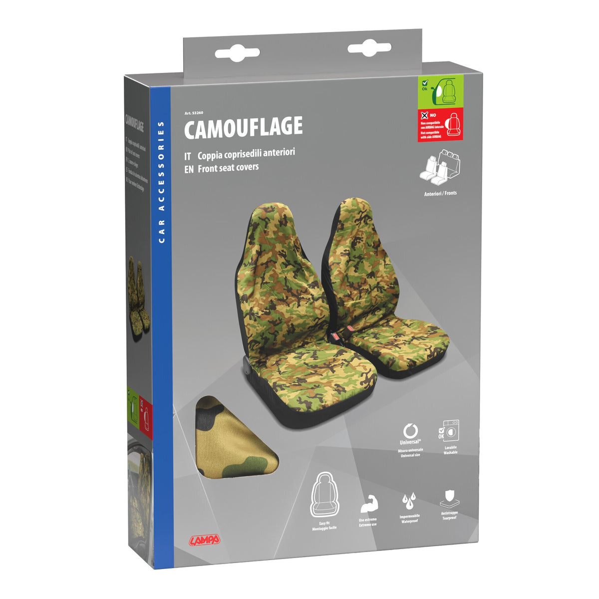 Lampa Camouflage, coppia coprisedili anteriori 53260