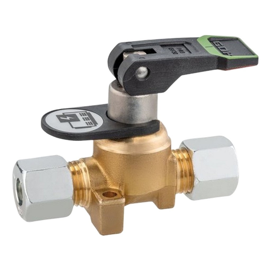 GOK Valvola di chiusura gas singola KSV-AB 8 mm 16 bar