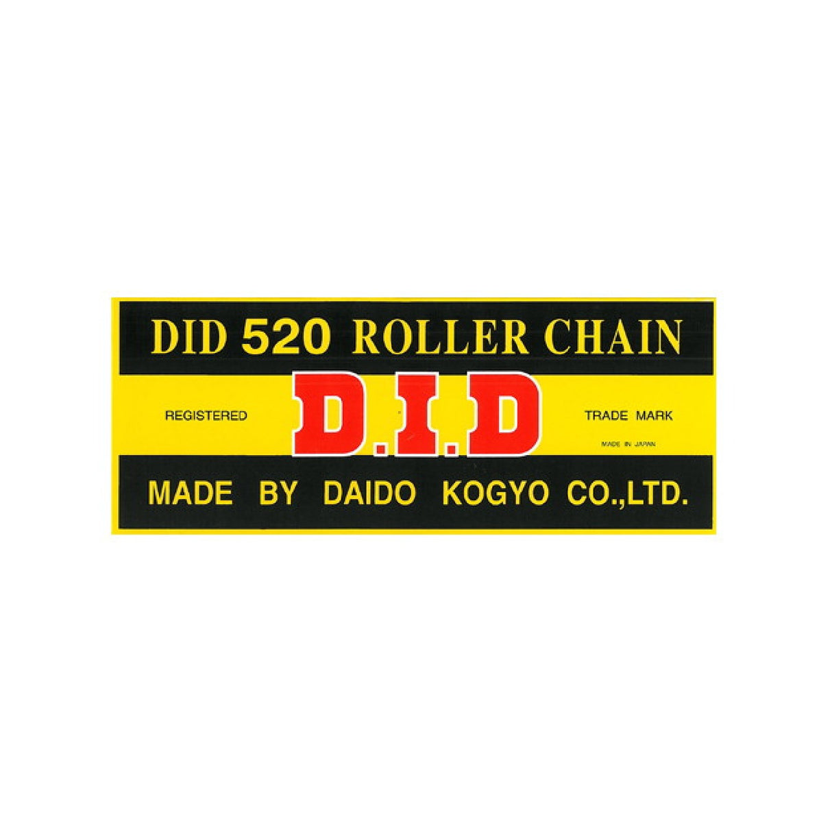 DID 520 Black &amp; Black Drive Chain 128 Links with RJ Clip Joint