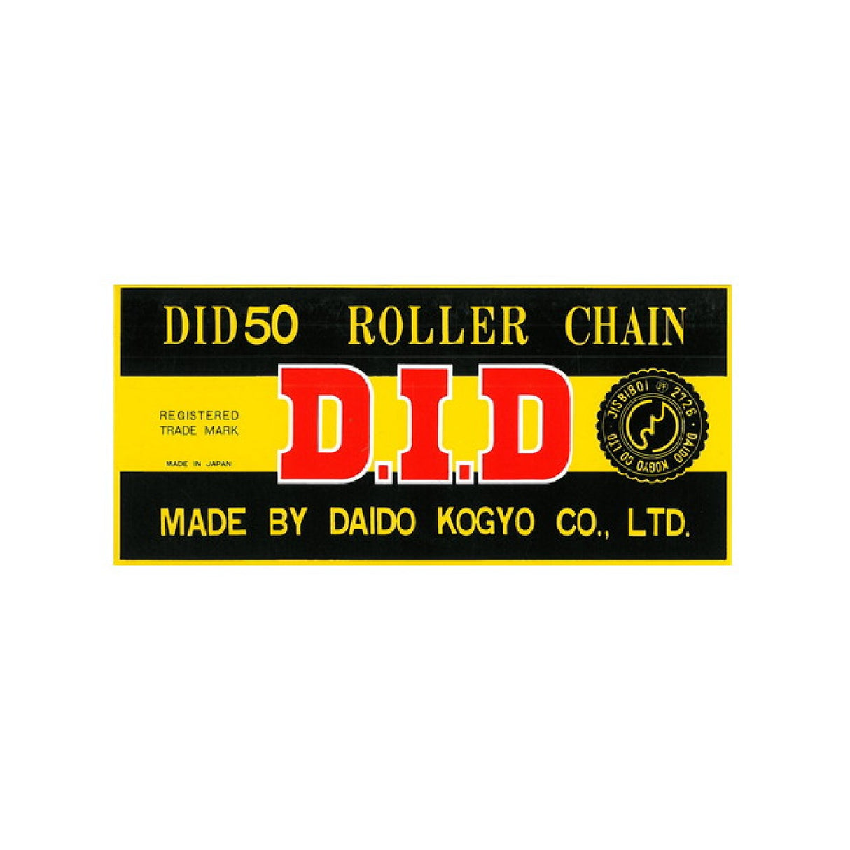DID Catena di trasmissione 530 Black & Black 120 maglie con giunto a clip RJ