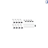 Remis Set clip fissaggio REMItop Vario II 45 mm per oblò 900x600 mm