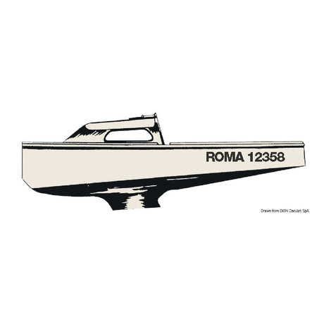 Osculati Lettere in plastica autoadesive Targa 20 cm Bianco 54.532.10BI-1