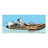 Osculati Lettere autoadesive altezza cm 8 nere 54.534.08-1