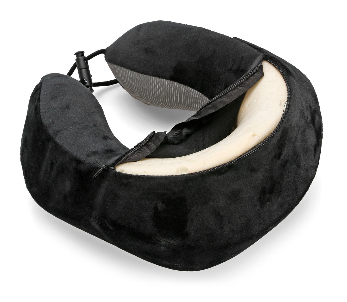 Lampa Neck-Luxe, cuscino per collo ergonomico da viaggio - Nero 54167