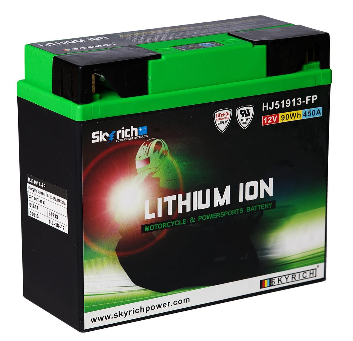 Batería de litio SKYRICH HJ51913-FP de 12 voltios