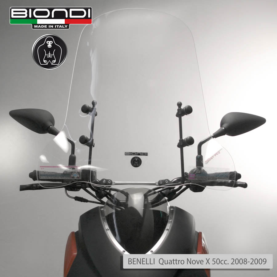 Biondi Parabrezza Pro Trasparente + Attacchi Vmoto Soco Citi F01 2023